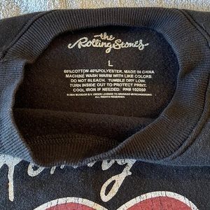 The Rolling Stones Sweatshirt cropped, black color